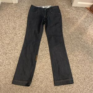 Vtg Nikita dark denim 5 pocket boot leg cut jean sz 30